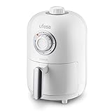 Ufesa AF1000 Capsule Freidora de Aire Sin Aceite, Capacidad 1L, 1000 W, Temporizador, Temperatura 200ºC, Cubeta y Bandeja Anti-Adherentes, Cuerpo/Asa Tacto Frío, Color Blanco