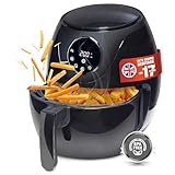 Linsar - Freidora de Aire Caliente 3 en 1 - Airfryer XL 3 litros - Freidora sin aceite, con pantalla táctil digital LED y 6 programas - 1200W