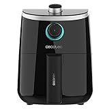 Cecotec Freidora sin Aceite de 2 L de Aire Caliente Cecofry Compact 2000. 900 W, Dietética, Manual y Compacta, Tecnología PerfectCook, Termostato, Temperatura y Tiempo Regulable, Color Negro